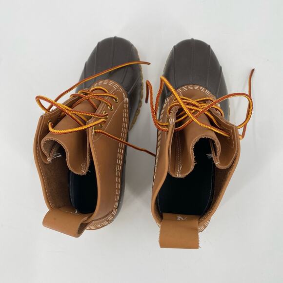 LL Bean 6” Bean brown boot women’s size 8 M duck boots - Picture 4 of 7